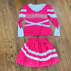 B34 Disney Zombies Women or Girls XL Vibrant Long Sleeve Top and Skirt Set